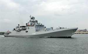 Закладка первого фрегата проекта 11356 для ВМФ России на заводе 