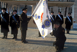 Бригаде морской пехоты ТОФ вручено Боевое Знамя соединения
