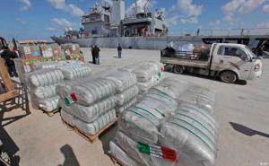 Итальянский корабль доставил в Бенгази 25 тонн гуманитарной помощи